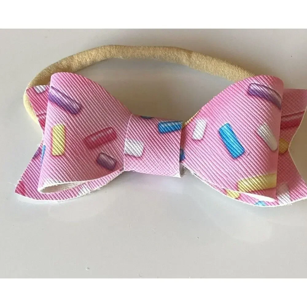Lot of 18 NEW! Handmade Baby Headband Bow Soft Stretchable Infant Hair